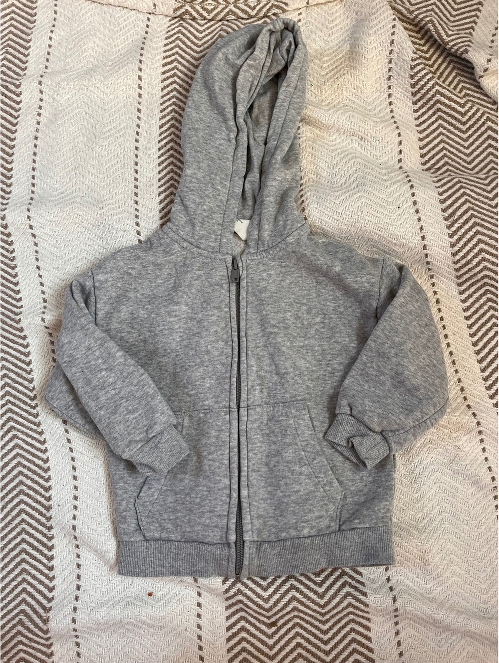H&M Gray Zip-Up Hoodie for Kids Size 3-4 Years